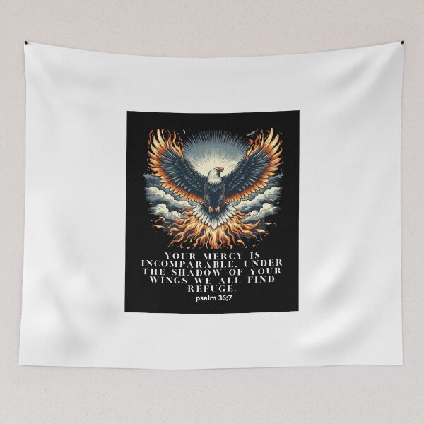 Item preview, Your mercy is incomparable under the shadow of your wings we all find refuge designed and sold by Virtuousvogue.