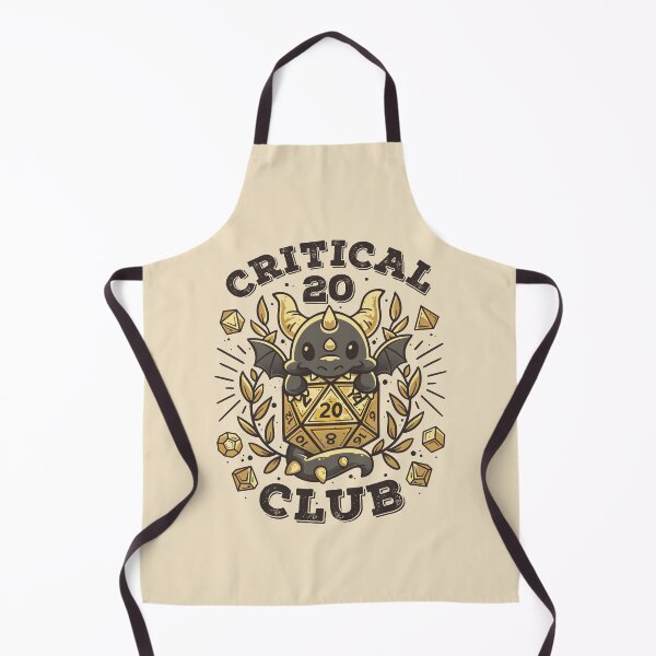 Item preview, Critical 20 Club - Cute Black Dragon designed and sold by Snouleaf.