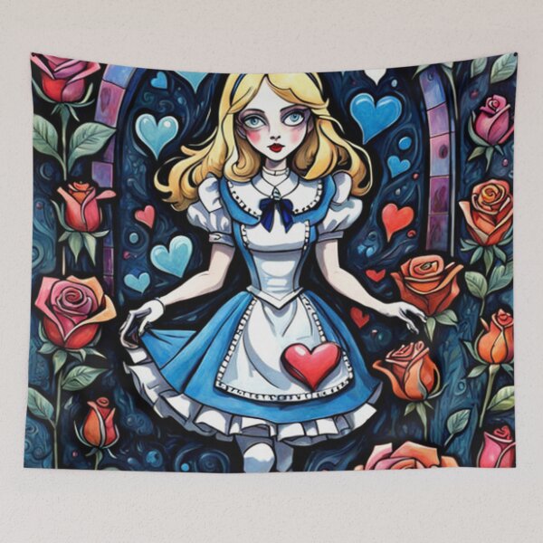 Item preview, Classic Vintage Alice In Wonderland Art designed and sold by TheDarkWardrobe.