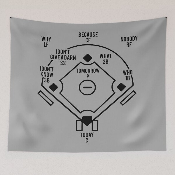 Item preview, Who's On First Baseball Abbott and Costello Lts designed and sold by Alema Art.