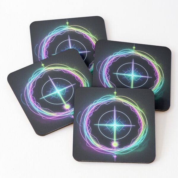 Item preview, electric waves in multicolored universe designed and sold by Carlos Gudino.