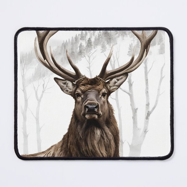 Item preview, Elk In Winter Forest designed and sold by Patricia Howitt.