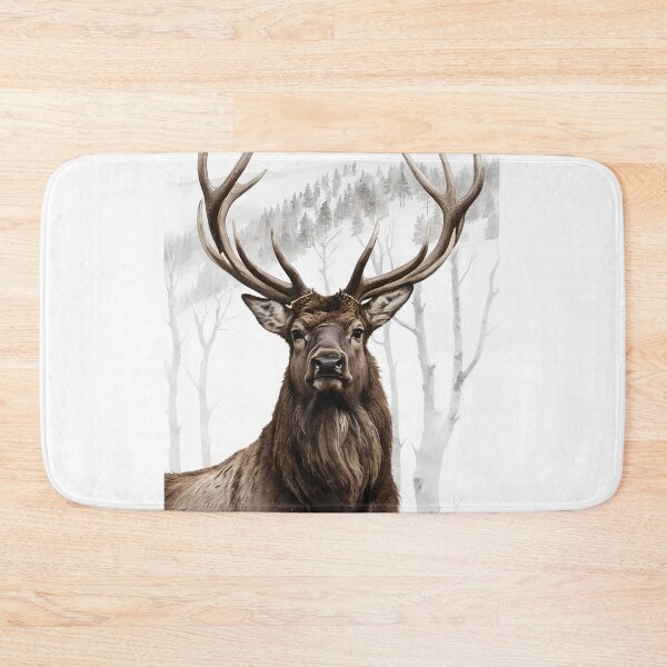 Item preview, Elk In Winter Forest designed and sold by Patricia Howitt.