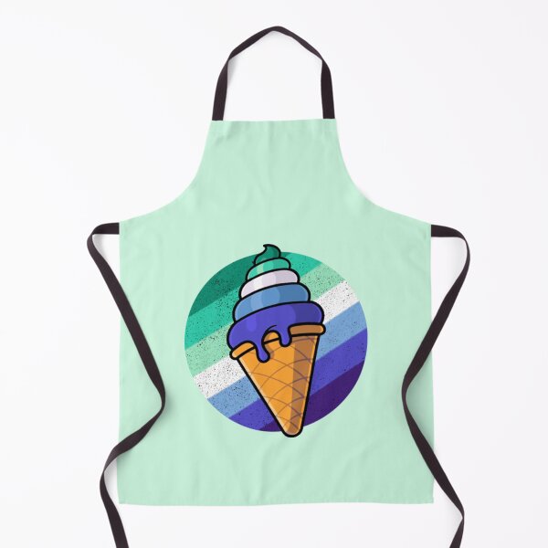 Item preview, Gay Mens Pride Flag Ice Cream Cone designed and sold by everything4eva.