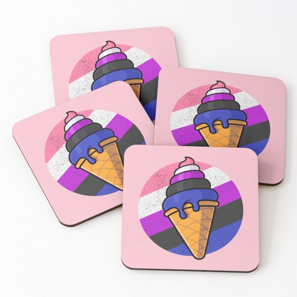Item preview, Genderfluid Pride Flag Ice Cream Cone designed and sold by everything4eva.