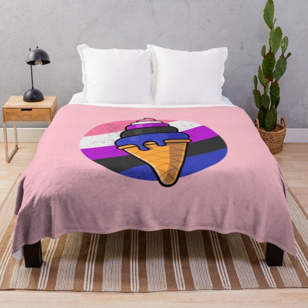 Item preview, Genderfluid Pride Flag Ice Cream Cone designed and sold by everything4eva.