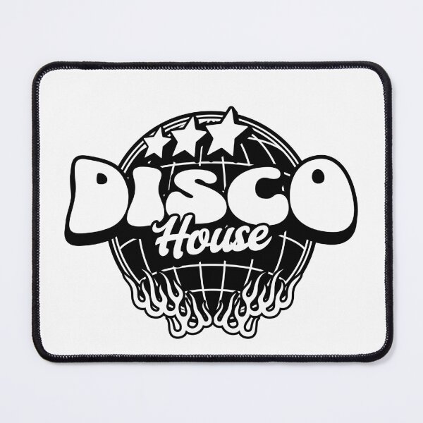 Item preview, DISCO HOUSE  - Flaming Mirrorball (black)  designed and sold by Discothreadz.