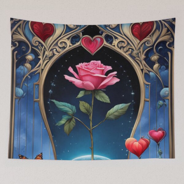 Item preview, Roses Hearts Wonderland Art designed and sold by TheDarkWardrobe.