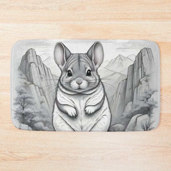 Item preview, Charming Chinchilla Sketch designed and sold by WildlifeInc.