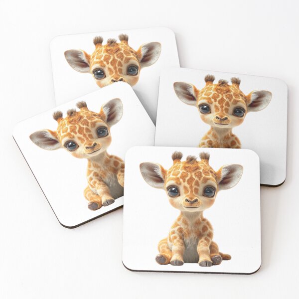 Item preview, Photorealistic Cute Baby Giraffe  designed and sold by HollywoodInked.