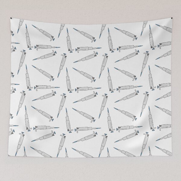 Item preview, Pipette Chemistry Repeating Pattern designed and sold by MauveineDesigns.