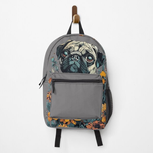 Item preview, Pug Dog with Flowers  designed and sold by carloswiden.