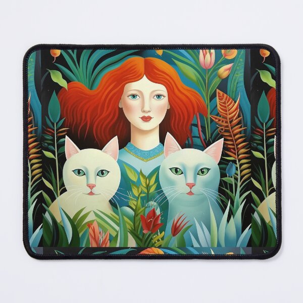Item preview, Beautiful girl with a cat. designed and sold by Natalia-Vlad.