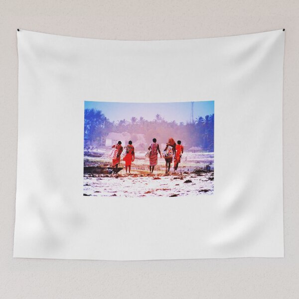 Item preview, Maasai Men Morning Walk - Bahari View - Zanzibar Island - Tanzania - Africa designed and sold by exploramum.