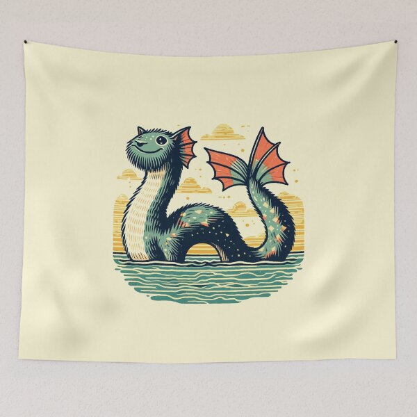 Item preview, Monstruo del gato Ness designed and sold by CrypRenaissance.