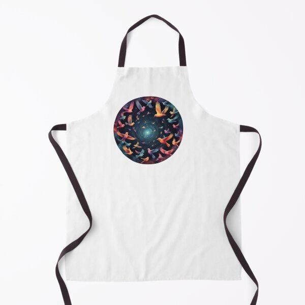 Item preview, Colorful Cosmic Birds in watercolor paint designed and sold by EmeraldCauldren.