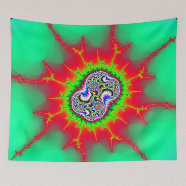 Item preview, Mandelbrot 1 - Fiery-red, striking fractal cell-like design designed and sold by Draeger0.