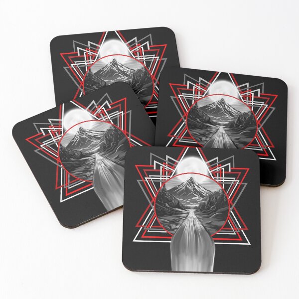 Item preview, Falling Waterfall Greyscale with Red designed and sold by FavenFawkes.