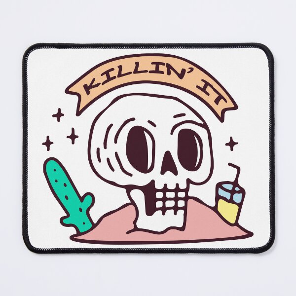 Item preview, Killin' It Skull in the Desert Funny Apparel Design designed and sold by Axolotl Apparel.