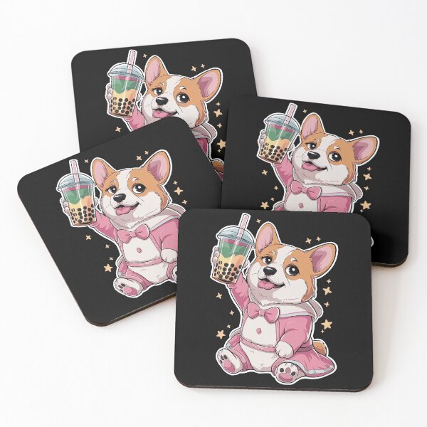 Item preview, Kawaii Boba Cute Anime Corgi Dog Bubble Tea Drink Fun designed and sold by SpookshowDesign.