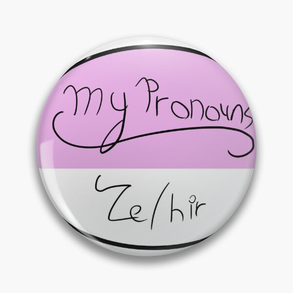 Item preview, My pronouns ze hir designed and sold by EightBuffalo.