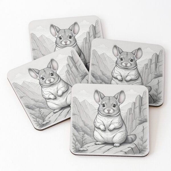 Item preview, Charming Chinchilla Sketch designed and sold by WildlifeInc.