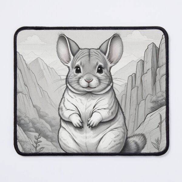 Item preview, Charming Chinchilla Sketch designed and sold by WildlifeInc.