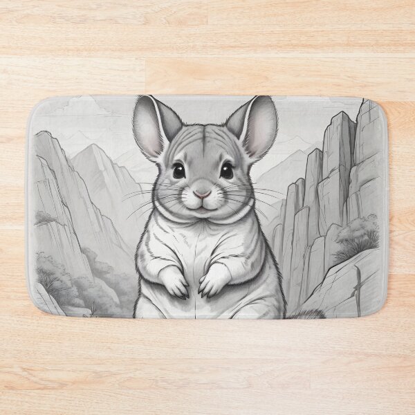 Item preview, Charming Chinchilla Sketch designed and sold by WildlifeInc.