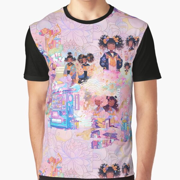 Melanated Manga Maidens Graphic T-Shirt