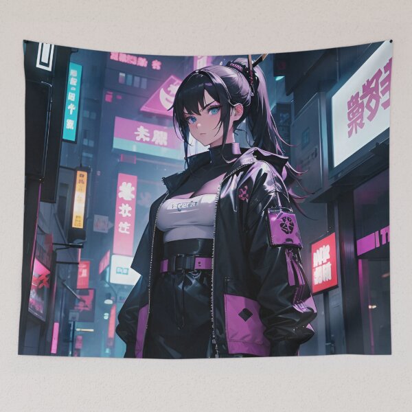 Item preview, Cyberpunk Street Style Urban Cybergirl designed and sold by AnimatizStore.