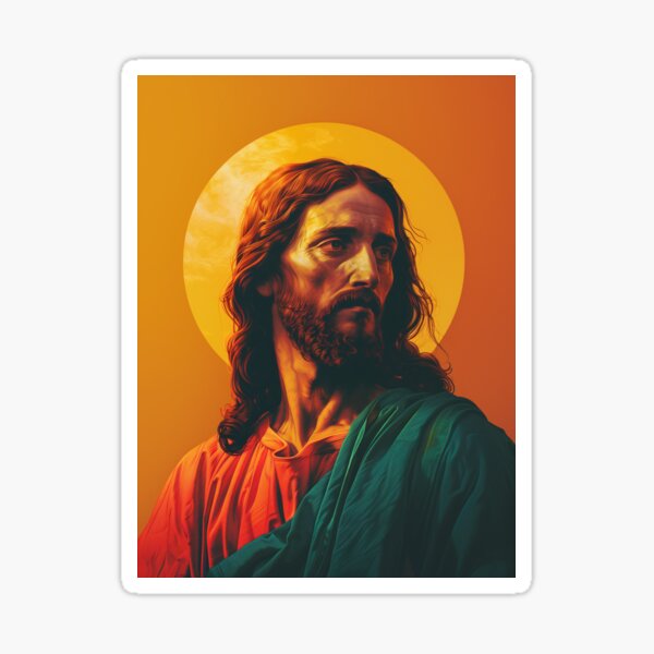 Item preview, Jesus with Halo - Modern Christian Art designed and sold by cmbcreates.