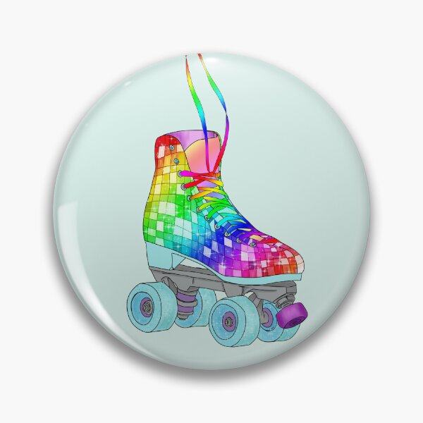 Item preview, Rainbow Disco Skate (Left) designed and sold by UnhamperedArt.