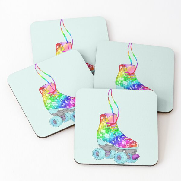 Item preview, Rainbow Disco Skate (Left) designed and sold by UnhamperedArt.