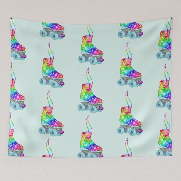 Item preview, Rainbow Disco Skate (Left) designed and sold by UnhamperedArt.