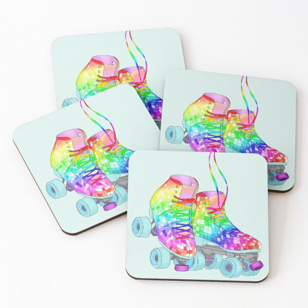 Item preview, Rainbow Disco Skate (Pair) designed and sold by UnhamperedArt.