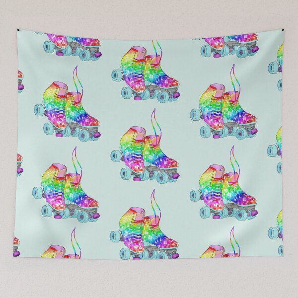 Item preview, Rainbow Disco Skate (Pair) designed and sold by UnhamperedArt.