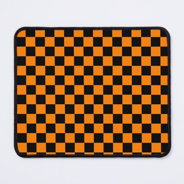 Item preview, Small Checkered - Black and Orange designed and sold by JustPatterns2.