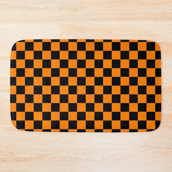 Item preview, Small Checkered - Black and Orange designed and sold by JustPatterns2.
