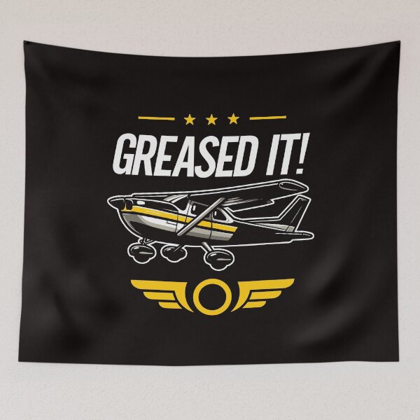Item preview, Greased It Airplane Landing Aviation Enthusiast and Pilot designed and sold by Uppercase Tees.
