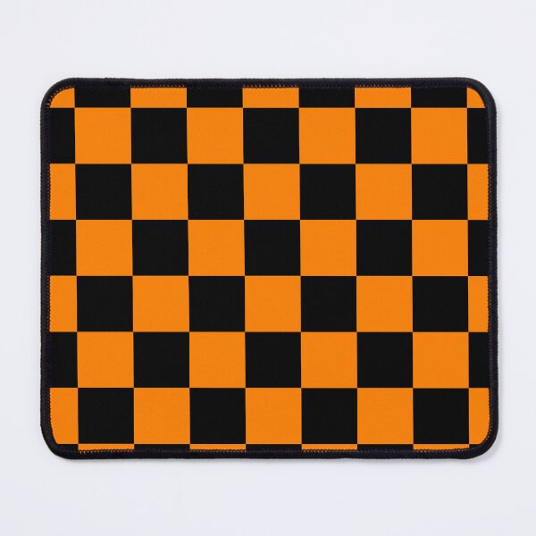 Item preview, Checkered - Black and Orange designed and sold by JustPatterns2.