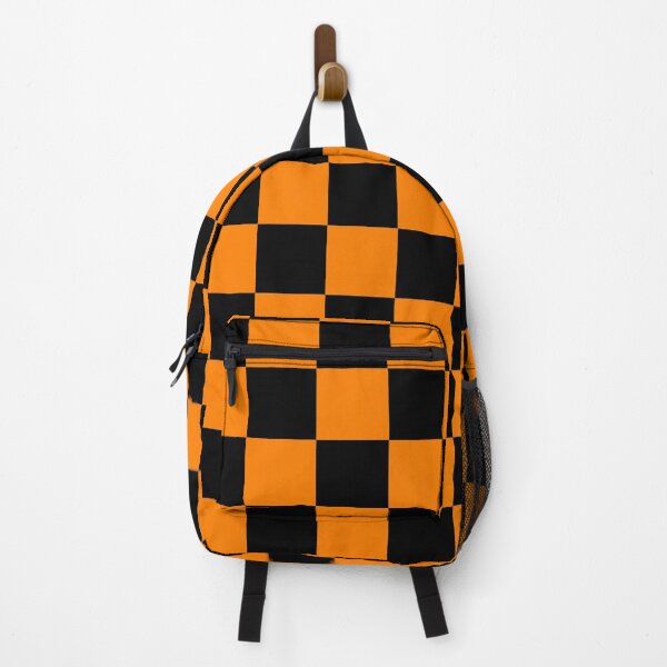 Item preview, Checkered - Black and Orange designed and sold by JustPatterns2.