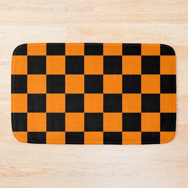 Item preview, Checkered - Black and Orange designed and sold by JustPatterns2.
