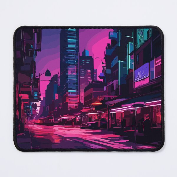 Item preview, Neon Lit Cityscape designed and sold by Ikibrai.