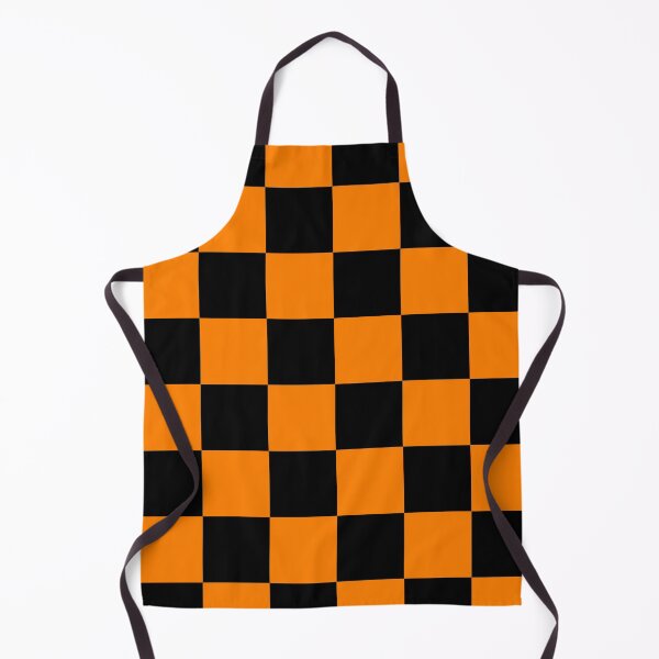 Item preview, Large Checkered - Black and Orange designed and sold by JustPatterns2.