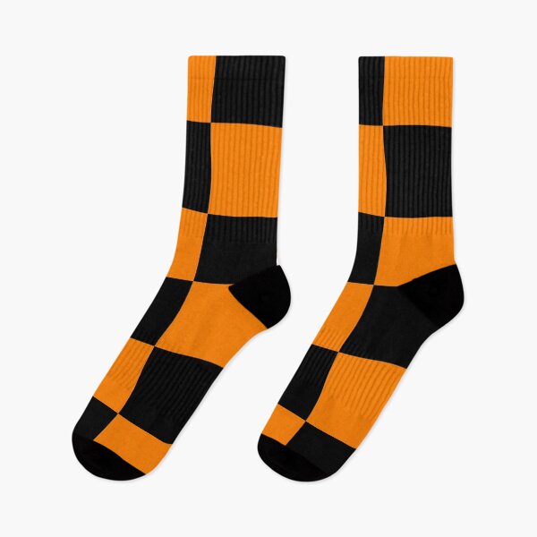Item preview, Large Checkered - Black and Orange designed and sold by JustPatterns2.