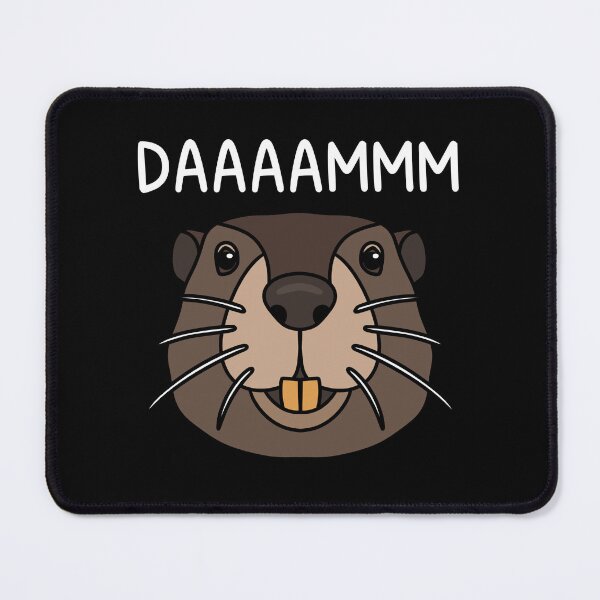 Item preview, (Version for DARK COLORED Items) DAAAAMMM (Beaver) designed and sold by chicorycreative.