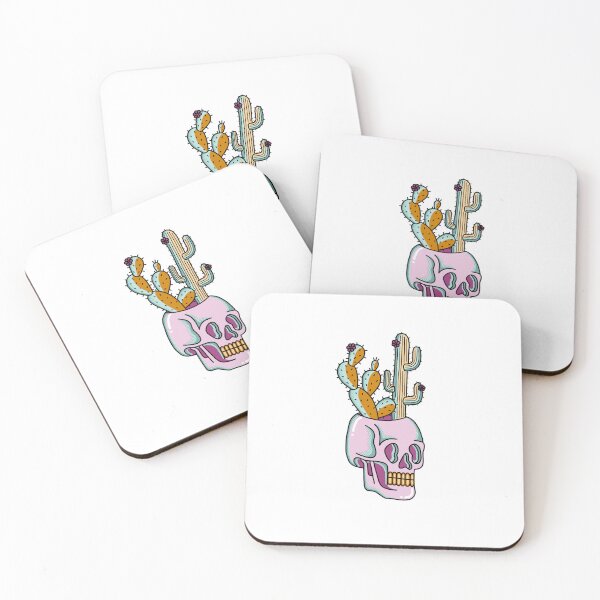 Item preview, Pink Skull with Cactus  designed and sold by madisonzorn.
