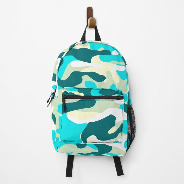 Item preview, Teal Blue Camouflage Design designed and sold by Artbyminga.