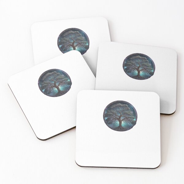 Item preview, Cosmic Tree of Life in watercolor paint designed and sold by EmeraldCauldren.