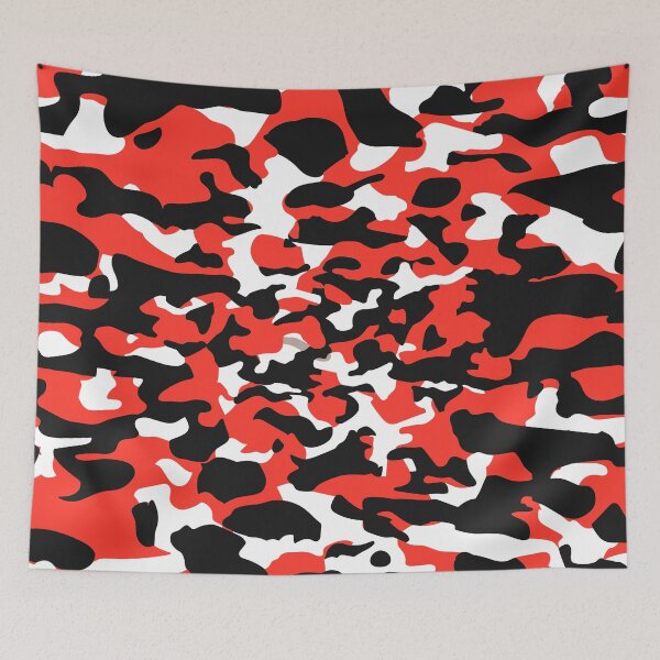 Item preview, Red Camouflage Craze designed and sold by Artbyminga.